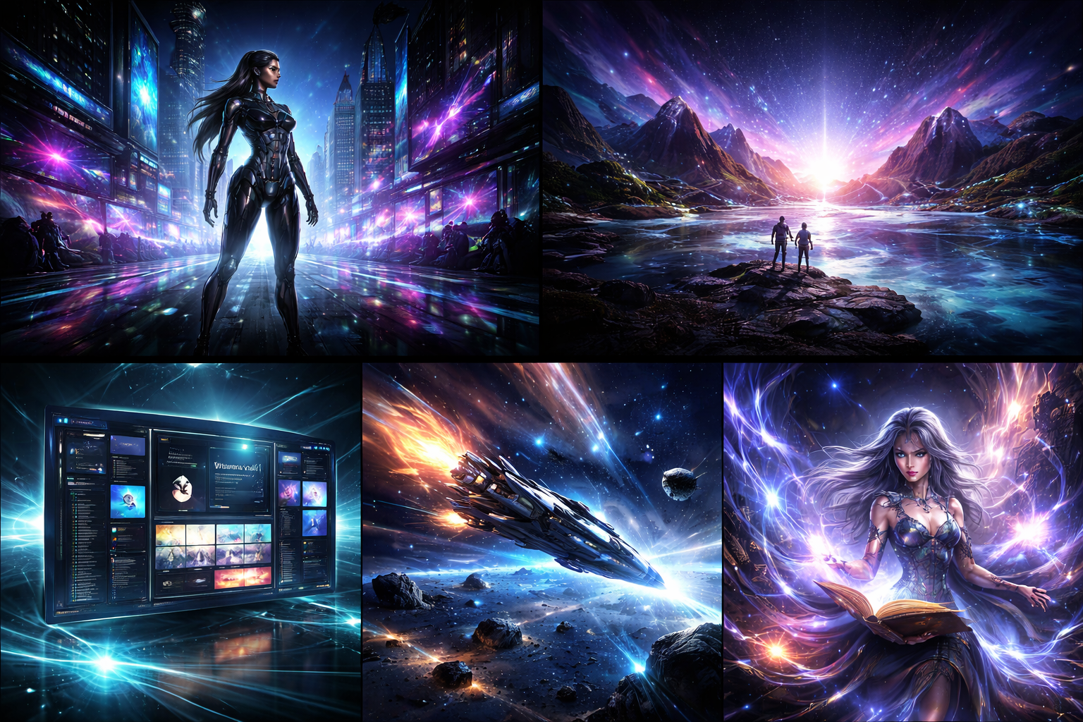 Пример серии AI-изображений в VoiceMind Art